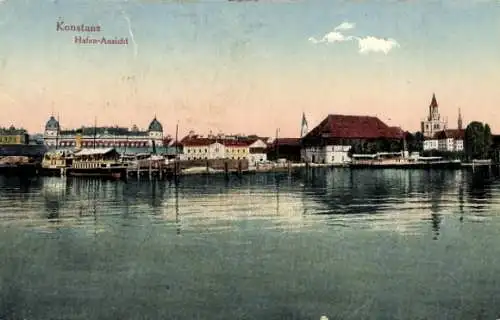 Ak Konstanz am Bodensee, Hafen