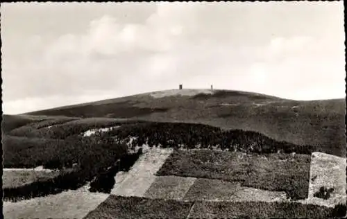 Ak Braunlage im Oberharz, Blick vom Wurmberg auf den Brocken