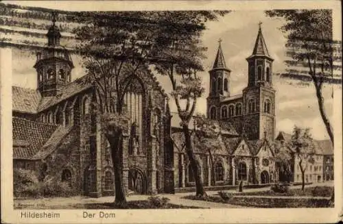 Künstler Ak Hildesheim in Niedersachsen, Dom