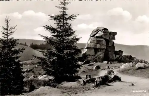 Ak Oker Goslar am Harz, Hexenküche, Kästeklippen