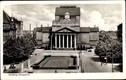 Ak Duisburg im Ruhrgebiet, Königsplatz