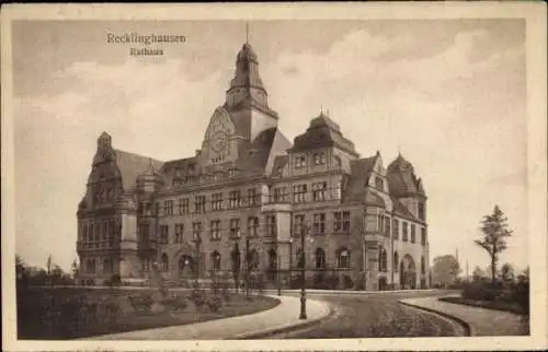 Ak Recklinghausen im Ruhrgebiet, Rathaus