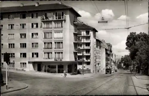 Ak Pforzheim im Schwarzwald, westliche Karl Friedrich Straße