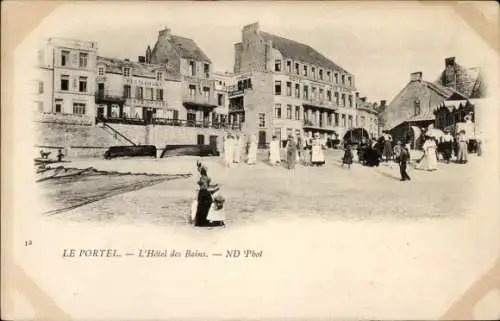 Ak Le Portel Pas de Calais, Hotel des Bains