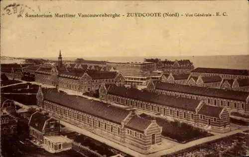 Ak Zuydcoote Nord, Sanatorium Maritime Vancauwenberghe, Vue Generale