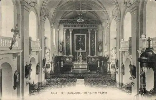 Ak Bailleul Nord, Interieur de l'Eglise