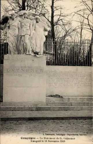 Ak Compiègne Oise, Monument de G. Guynemer