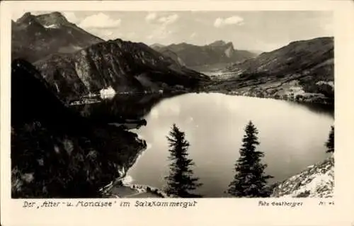 Ak Attersee im Salzkammergut Oberösterreich, Atter- und Mondsee