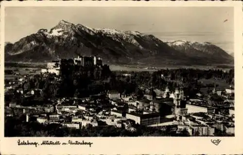 Ak Salzburg, Altstadt und Untersberg