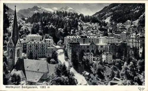 Ak Bad Gastein Badgastein in Salzburg, Stadtbild