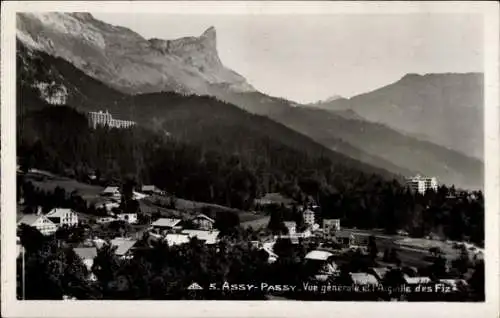 Ak Assy Passy Haute Savoie, Gesamtansicht und die Aiguille des Fiz