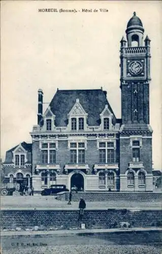 Ak Moreuil Somme, Rathaus