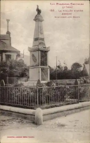 Ak Arreau Hautes-Pyrénées, Kriegsdenkmal