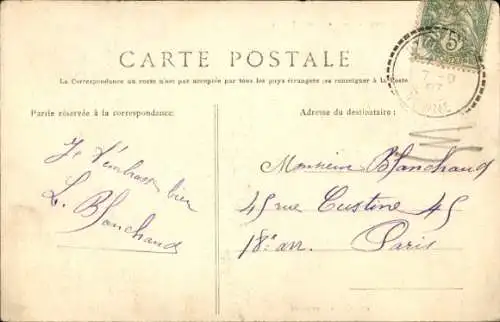 Ak Saint Privé Yonne, Vue Prise de Clocher