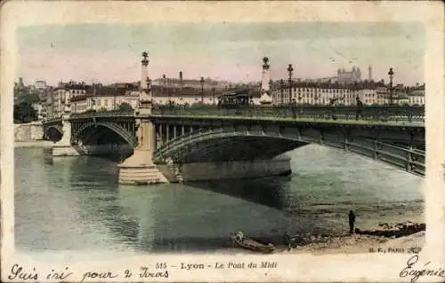 Ak Lyon Rhône, Pont du Midi