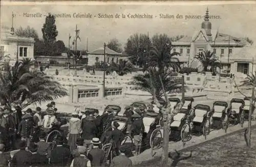 Ak Marseille Bouches du Rhône, Exposition Coloniale, Sechon de la Cochinchine