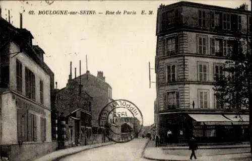 Ak Boulogne sur Seine Hauts de Seine, Rue de Paris