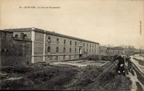 Ak Le Havre Seine Maritime, Le fort de Tourneville