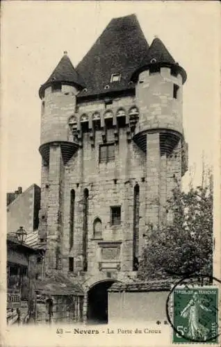 Ak Nevers Nièvre, Porte du Croux