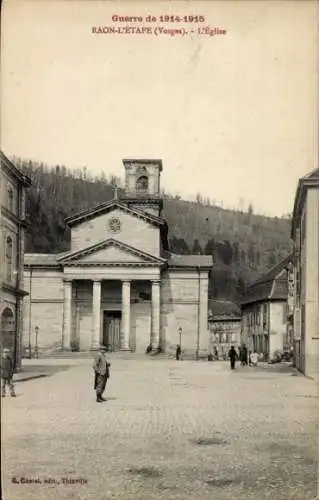 Ak Raon l'Étape Lorraine Vosges, Kirche