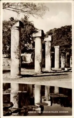 Ak Sansibar Tansania, Ruinen des Marahubi-Palastes