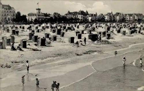 Ak Świnoujście Swinemünde Pommern, Strandpromenade