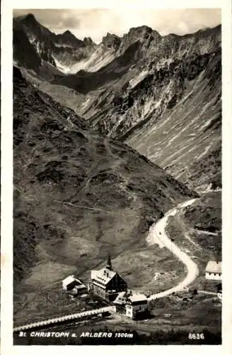 Ak Sankt Christoph am Arlberg, Panorama