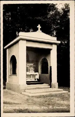 Ak Wien 2. Leopoldstadt Freudenau, Waldkapelle bei Maria Grün