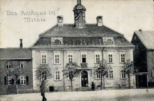 Ak Jelgava Mitau Lettland, Rathaus