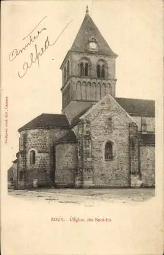 Ak Rouy-le-Grand Somme, Kirche