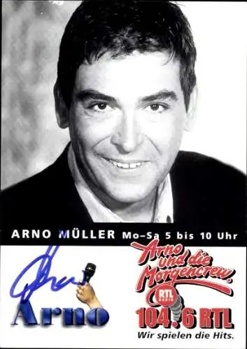 Ak Schauspieler Arno Müller, Portrait, Autogramm