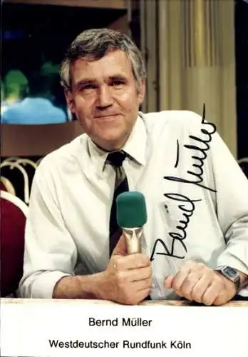 Ak Schauspieler Bernd Müller, Portrait, Autogramm