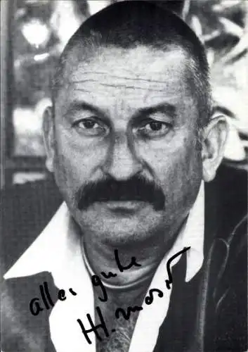 Ak Schauspieler Hans-Heinz Moser, Portrait, Autogramm