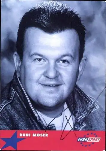Ak Schauspieler Rudi Moser, Portrait, Autogramm