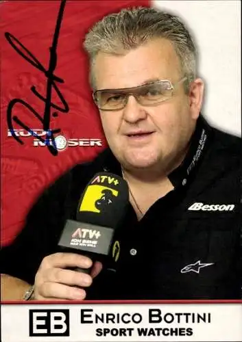 Ak Schauspieler Enrico Bottini, Portrait, Autogramm