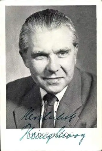 Ak Schauspieler Heinz Moog, Portrait, Autogramm