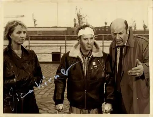 Ak Schauspielerin Diana Körner, Manfred Krug, Burghart Kraussner, Portrait, Autogramm