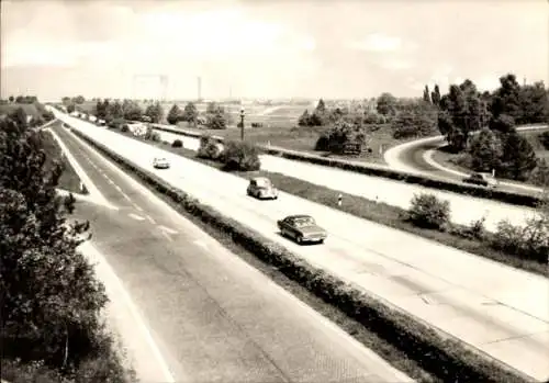 Ak Stadtroda in Thüringen, Hermsdorfer Kreuz, Autobahn, Richtung Berlin