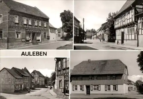 Ak Auleben Heringen an der Helme Thüringen, Konsum-Verkaufsstelle, Hauptstraße, Gasthaus Sonne