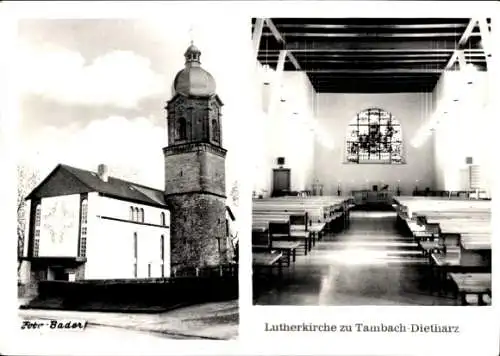 Ak Tambach Dietharz im Thüringer Wald, Lutherkirche