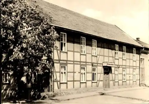 Ak Straßberg Harzgerode am Harz, Konsum-Gaststätte Bergschenke