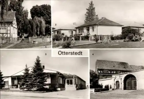 Ak Otterstedt Greußen, Schule, Neubauten, Konsum-Gaststätte Sonnenblick