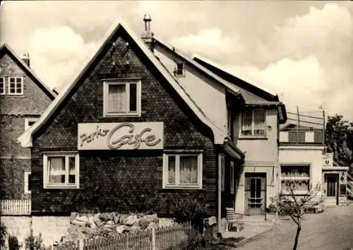 Ak Hinterrod Eisfeld in Thüringen, HO-Speiserestaurant Park-Cafe