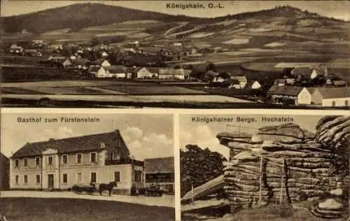 Ak Königshain in der Oberlausitz, Hochstein, Gasthof zum Fürstenstein