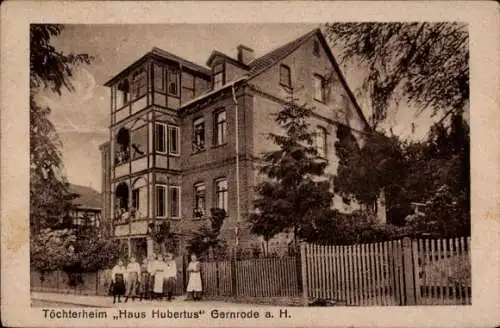 Ak Gernrode Quedlinburg im Harz, Töchterheim Haus Hubertus