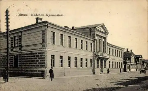 Ak Jelgava Mitau Lettland, Mädchen-Gymnasium