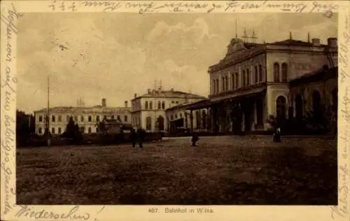 Ak Vilnius Wilna Litauen, Bahnhof