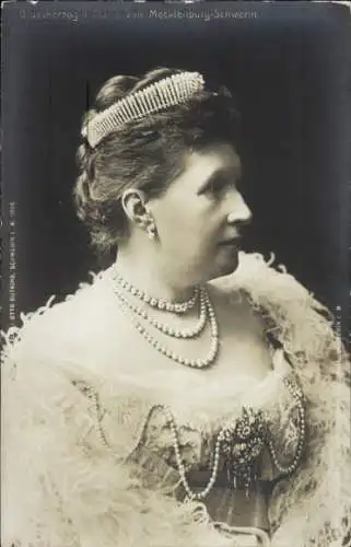 Ak Großherzogin Marie von Mecklenburg Schwerin, Portrait