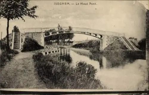 Ak Izegem Iseghem Westflandern, Le Haut Pont