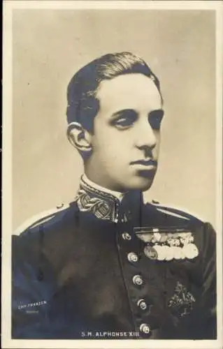 Ak König Alfons XIII. von Spanien, Porträt